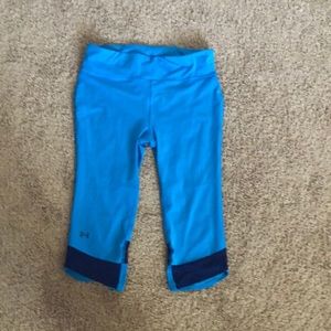 Under armor compression capri workout leggings